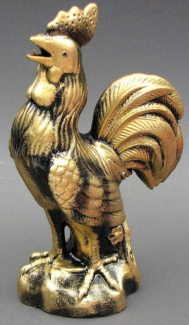 Load image into Gallery viewer, 12&quot; Bronze Ceramic Rooster
