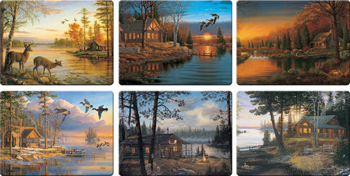 Load image into Gallery viewer, Cabin Scenes Cutting Board Assorted Priced Each
