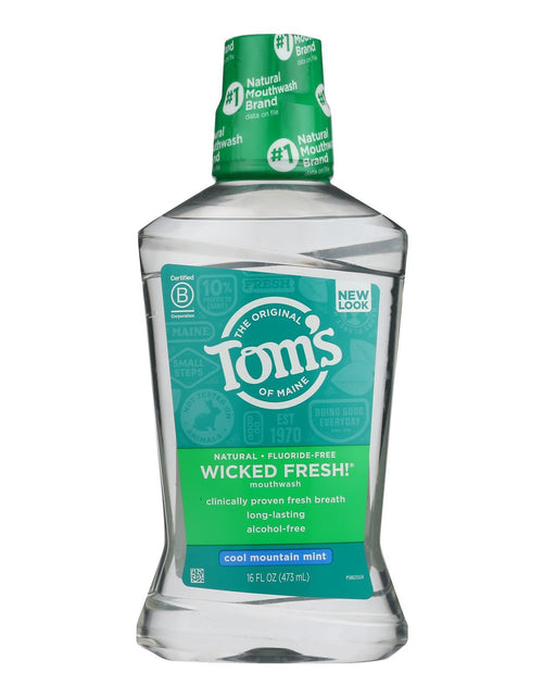 Load image into Gallery viewer, Tom&#39;s of Maine Cool Mountain Mint Mouthwash - 16 oz
