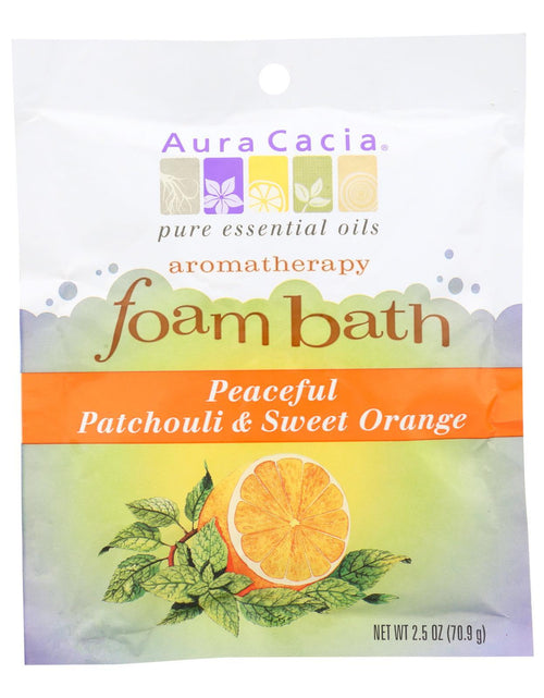 Load image into Gallery viewer, Aura Cacia - Foam Bath Peaceful Patchouli and Sweet Orange - 2.5 oz - Case of 6
