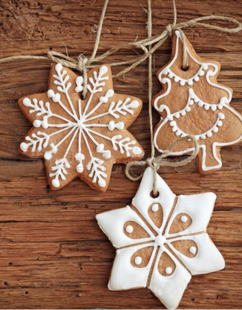 Load image into Gallery viewer, 11Pcs Cartoon Animal Snowflake Biscuits Hanging Christmas Tree Ornament Handmade Decorations
