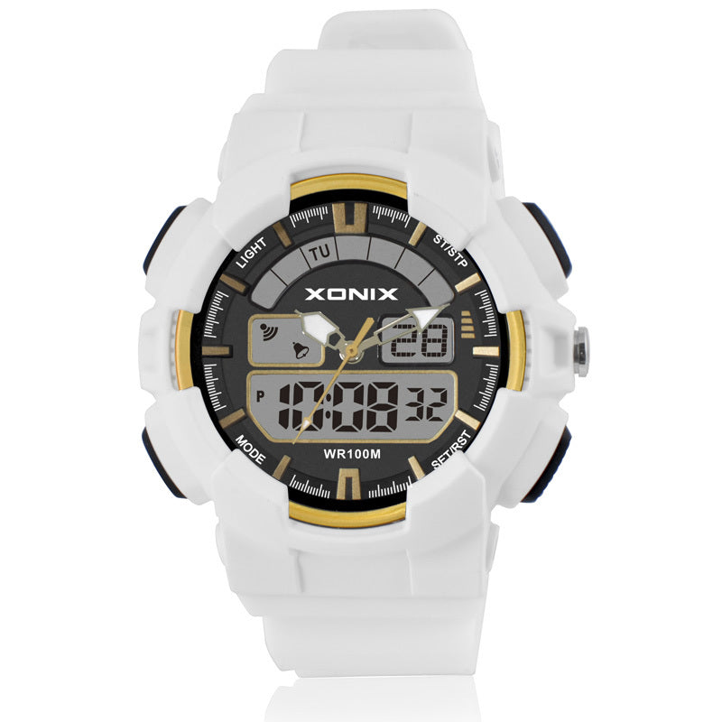 XONIX NZ Children Watch Dual Display Waterproof 100M Luminous Swimming Sport Student Watch
