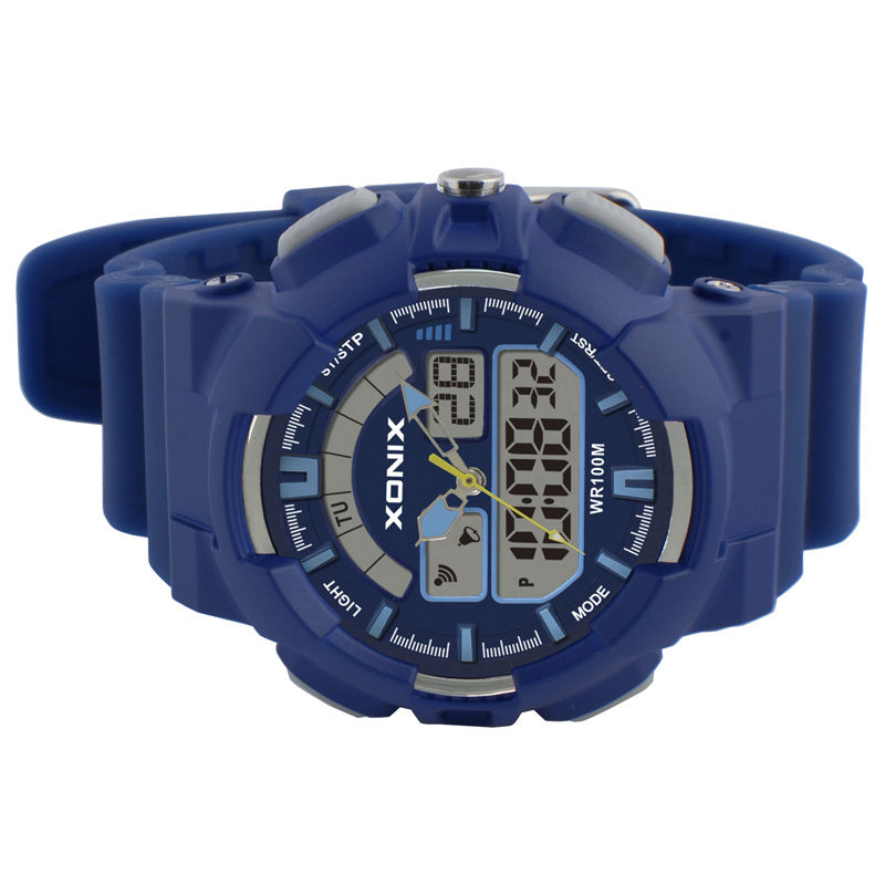 XONIX NZ Children Watch Dual Display Waterproof 100M Luminous Swimming Sport Student Watch