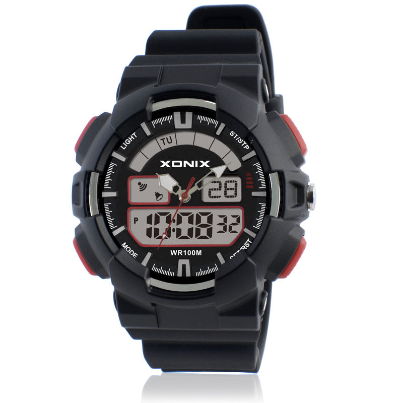 XONIX NZ Children Watch Dual Display Waterproof 100M Luminous Swimming Sport Student Watch