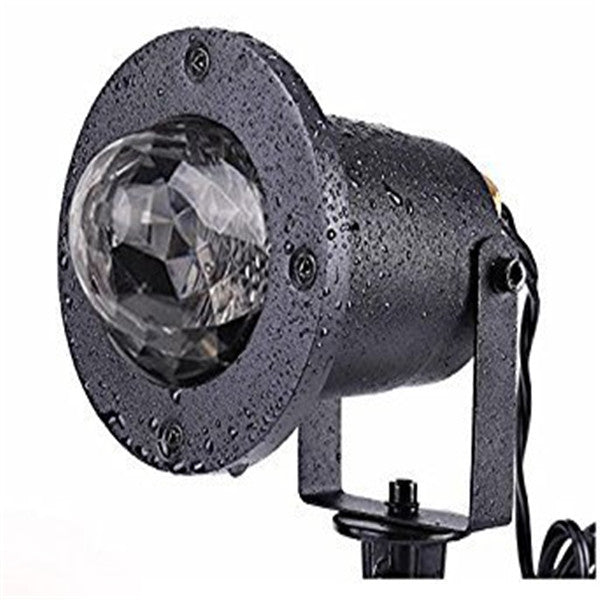12W Remote Control Water Wave Effect Outdoor Projector Light with 7Colors Decor for Christmas Party