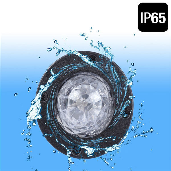 12W Remote Control Water Wave Effect Outdoor Projector Light with 7Colors Decor for Christmas Party