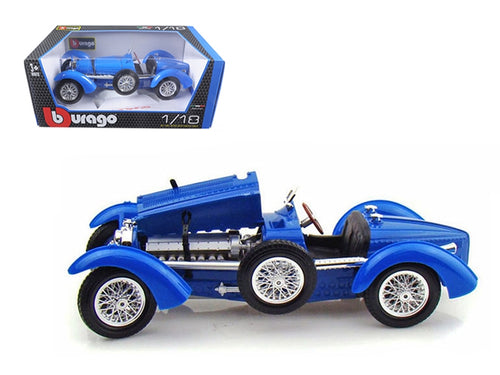 Load image into Gallery viewer, 1934 Bugatti Type 59 Blue 1/18 Diecast Model Car by Bburago
