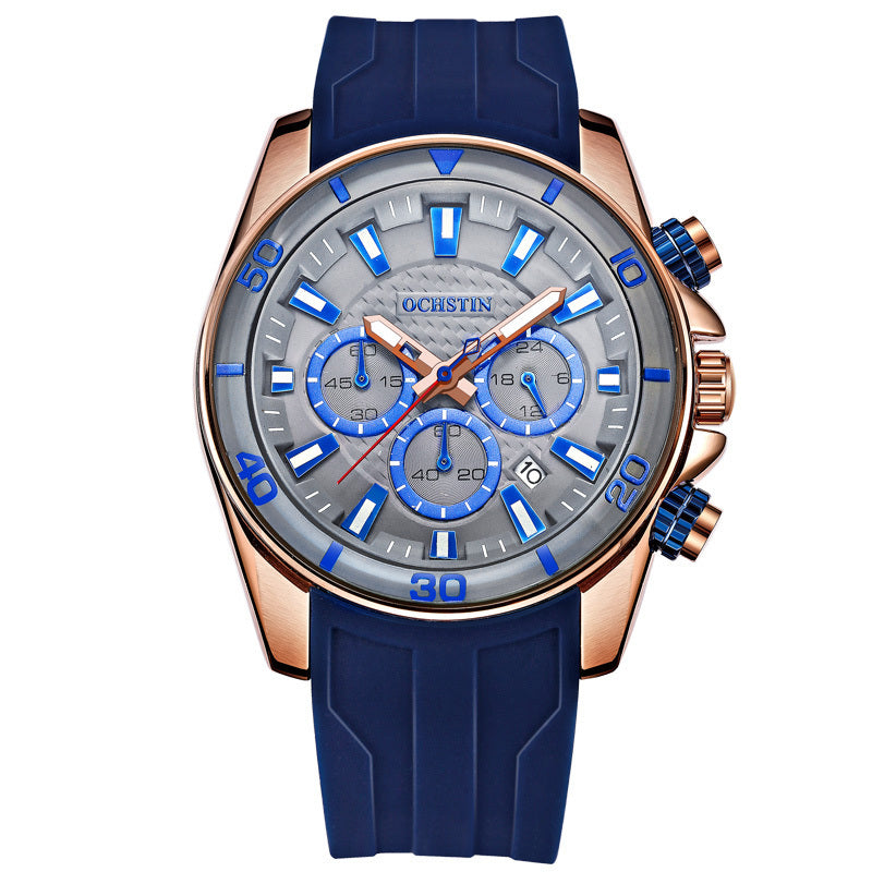 OCHSTIN GQ094 Bussiness Style Male Wristwatch Auto Date Stopwatch Military Quartz Watch