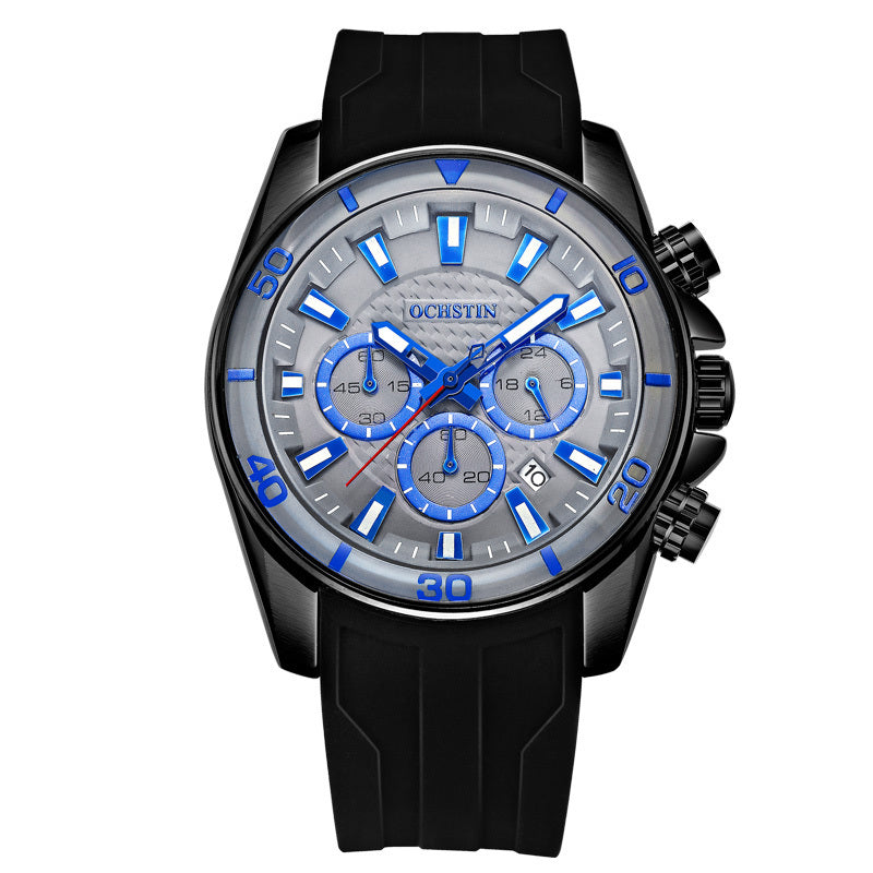 OCHSTIN GQ094 Bussiness Style Male Wristwatch Auto Date Stopwatch Military Quartz Watch