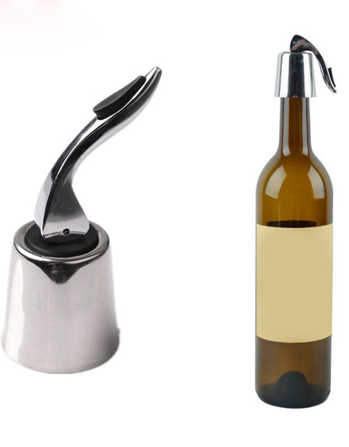 Load image into Gallery viewer, KC-SP002  1pc Wine Vacuum Bottle Stopper Stainless Steel Home Bar Wine Collection Red Wine Cha
