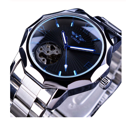 Color: Silver black - Automatic mechanical watch