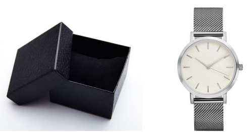 Load image into Gallery viewer, Color: Silver+Black Box - Steel-Band Fashion Quartz Watch
