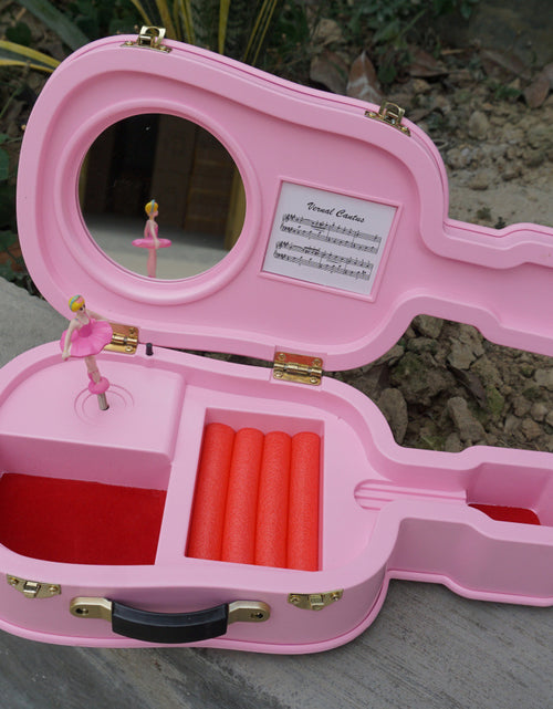 Load image into Gallery viewer, Color: Pink Violin - Rotating ballet music box
