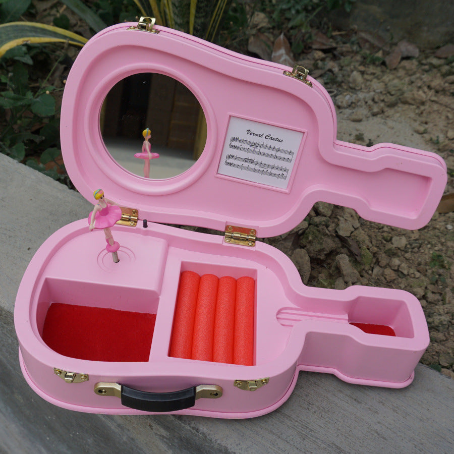 Color: Pink Violin - Rotating ballet music box