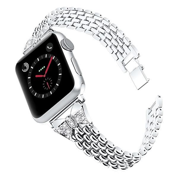Color: Silver, Size: 42 44MM - Watch band