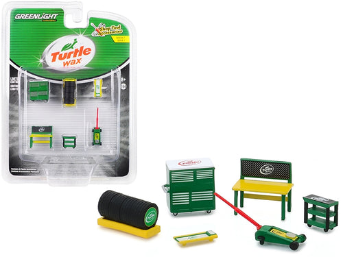 Load image into Gallery viewer, &quot;Turtle Wax&quot; 6 piece Shop Tools Set &quot;Shop Tool Accessories&quot; Series 1 1/64 by Greenlight
