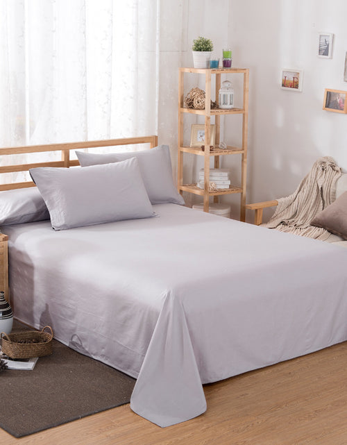 Load image into Gallery viewer, Color: Grey, Bedding Size: 250x230cm - Pure Color Polyester Cotton Extra Bed Sheets Hotel Home
