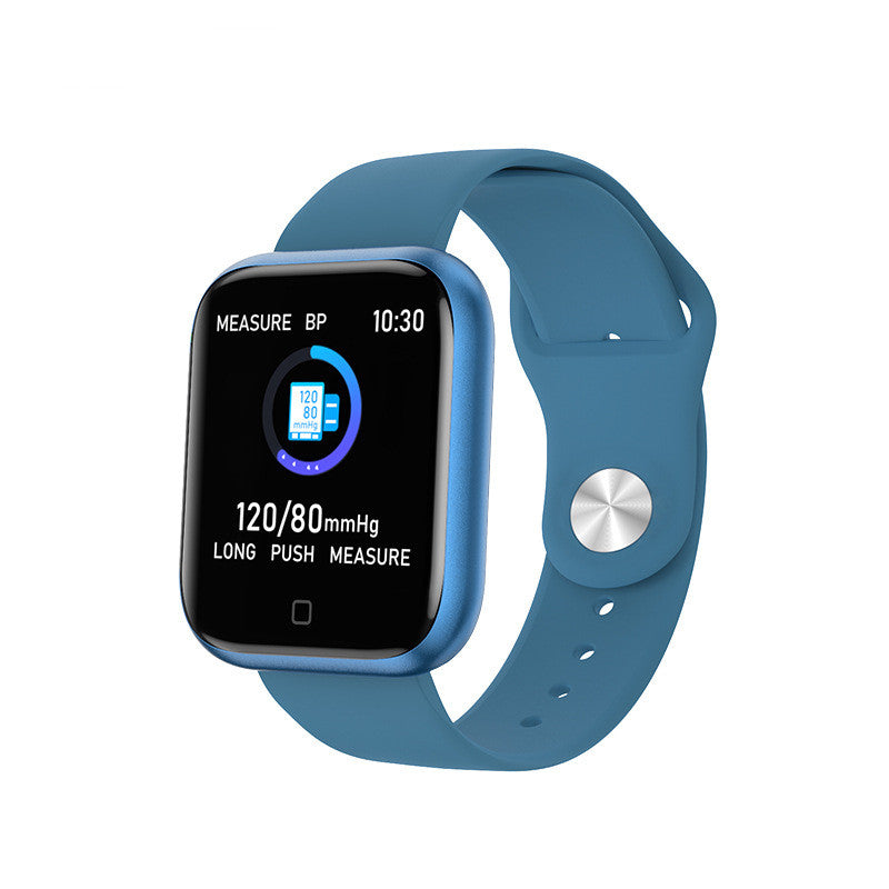 Color: Blue, style: Silicone - Body Temperature Smart Bracelet