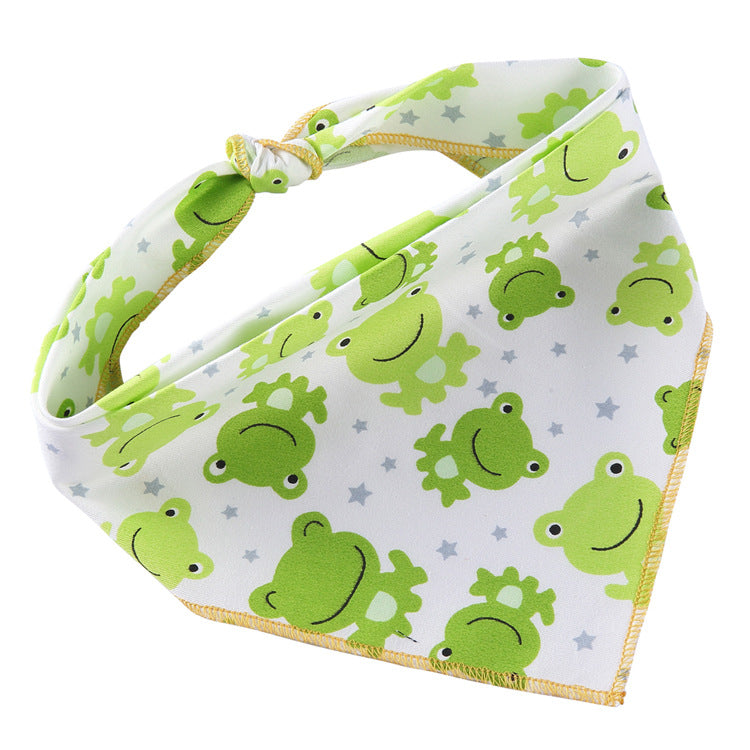 style: N, Size: L - Adjustable Dog Bandana Cotton Pet Neckerchief Cat Triangle Scarf Soft Saliva Towel Small Medium Large Dog Accessories
