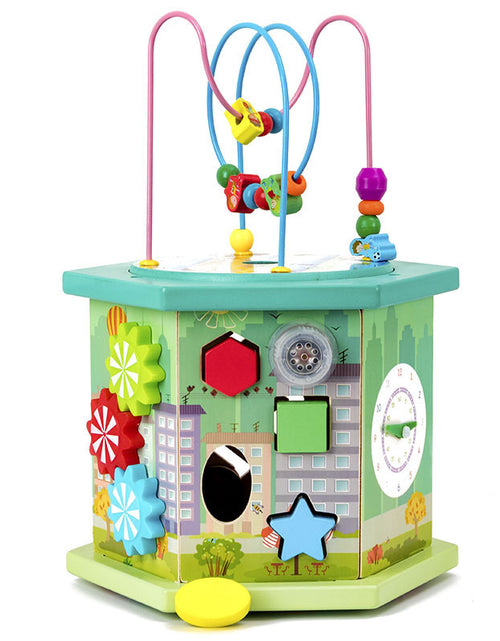Load image into Gallery viewer, style: Six sides with music - Eight-sided Round Bead String Jewelry Box Baby Developmental Educational Toys
