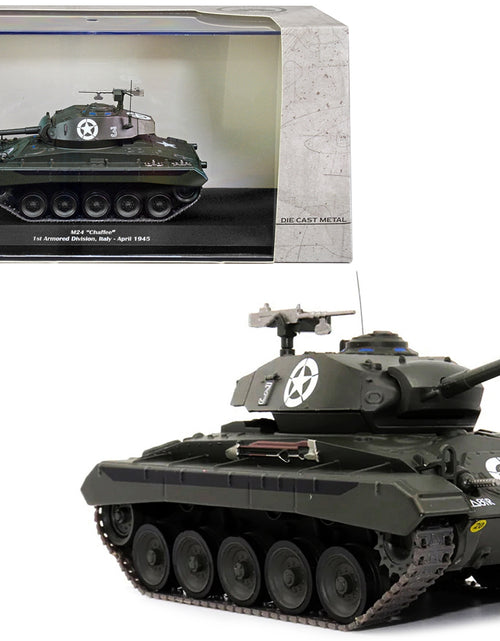 Load image into Gallery viewer, M24 &quot;Chaffee&quot; Tank #3 &quot;U.S.A. 1st Armored Division Italy April 1945&quot; 1/43 Diecast Model by AFVs of WWII
