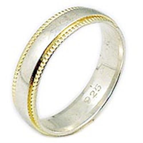 Load image into Gallery viewer, 02520 - Gold+Rhodium 925 Sterling Silver Ring with No Stone in No Stone
