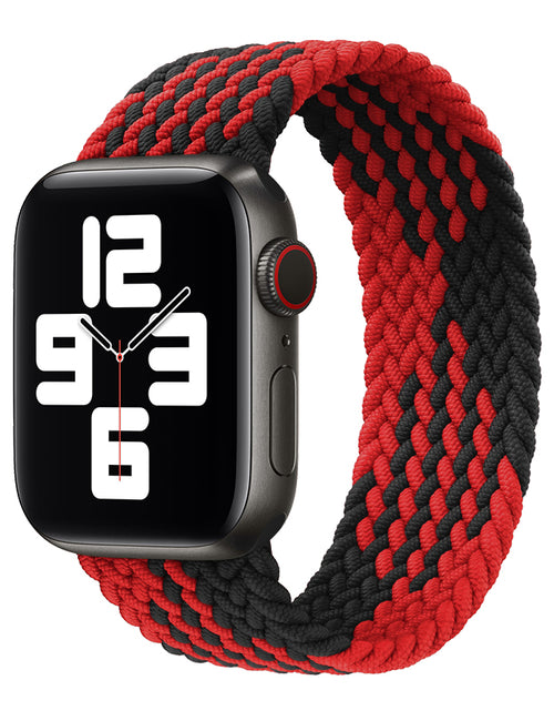 Load image into Gallery viewer, Color: Black red Z, style: 38 40mm-M, Size:  - Elastic Single Loop Braided Nylon Ane-piece Strap
