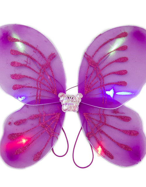 Load image into Gallery viewer, Light Up Fuchsia Fairy Butterfly Wings

