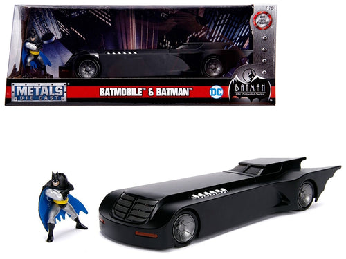 Load image into Gallery viewer, Batmobile with Batman Diecast Figure &quot;Animated Series&quot; DC Comics Series 1/24 Diecast Model Car by Jada
