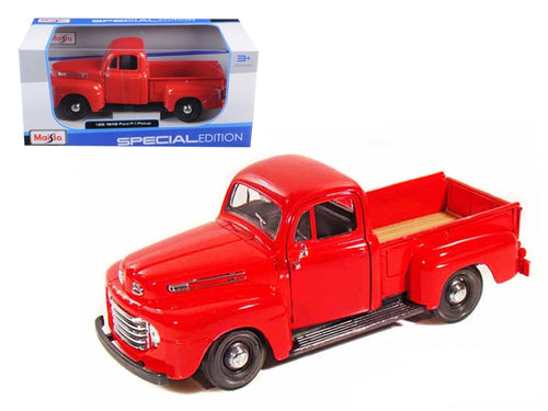 Load image into Gallery viewer, 1948 Ford F-1 Pickup Truck Red 1/25 Diecast Model Car by Maisto
