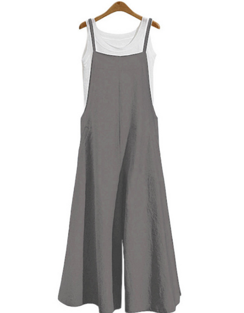 Load image into Gallery viewer, Color: Gray, Size: 4XL - Strap bib dress

