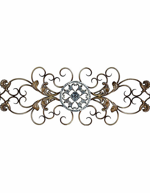 Load image into Gallery viewer, Traditional Blue And White Scroll Wall Decor
