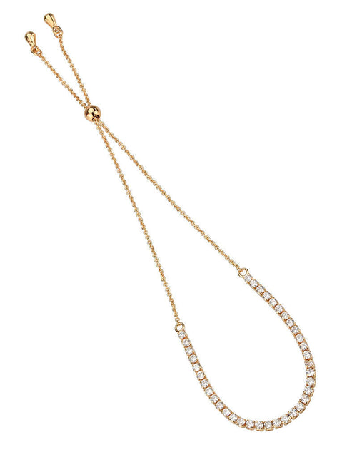 Load image into Gallery viewer, 3W1639 - Rose Gold Brass Bracelet with AAA Grade CZ in Clear
