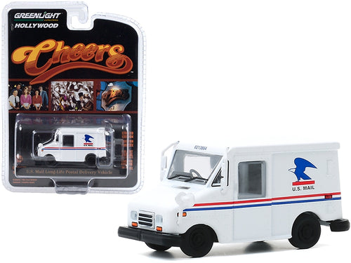 Load image into Gallery viewer, U.S. Mail Long-Life Postal Delivery Vehicle (LLV) White (Cliff Clavin&#39;s) &quot;Cheers&quot; (1982-1993) TV Series &quot;Hollywood Series&quot; Release 29 1/64 Diecast Model Car by Greenlight
