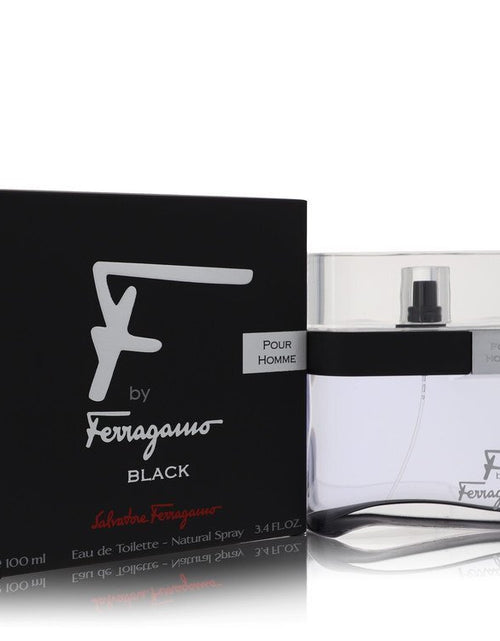 Load image into Gallery viewer, F Black by Salvatore Ferragamo Eau De Toilette Spray 3.4 oz (Men)
