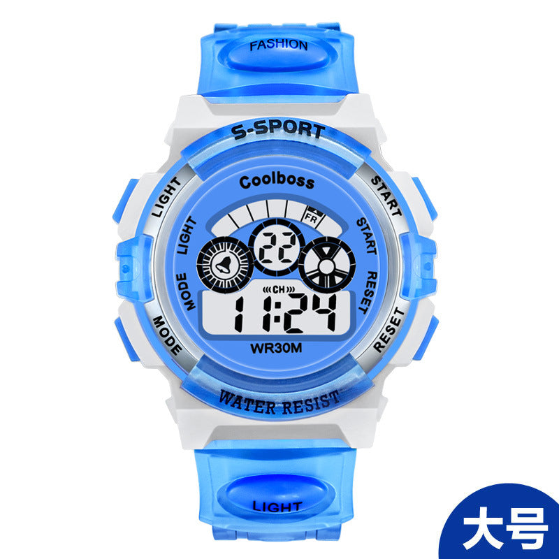 style: K - Direct manufacturers coolboss cool BOSSE children watch multifunctional light waterproof student electronic watch