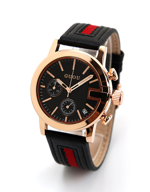Load image into Gallery viewer, Color: Black, Size: S - Small dial ladies calendar belt watch
