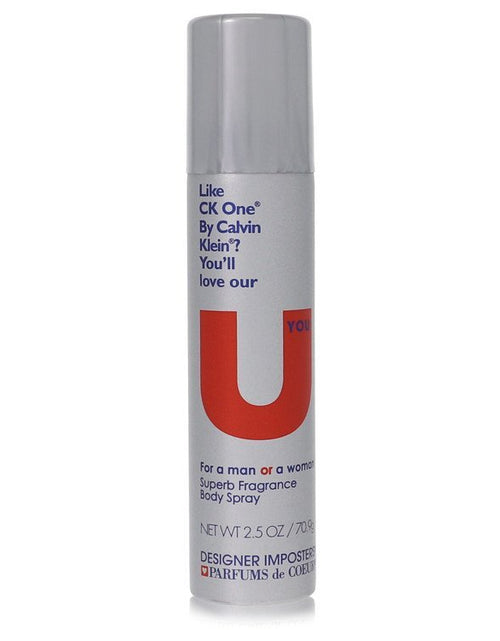 Load image into Gallery viewer, Designer Imposters U You by Parfums De Coeur Deodorant Body Spray (Unisex) 2.5 oz (Women)
