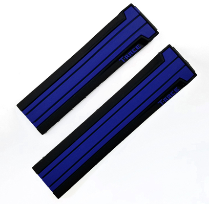 Load image into Gallery viewer, Color: blue black, style: Black buckle - Water men&#39;s watch strap silicone belt electric bicycle racing waterproof watch accessories
