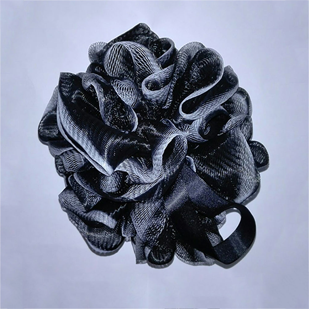 Black bamboo charcoal fiber PE mesh super soft bath ball