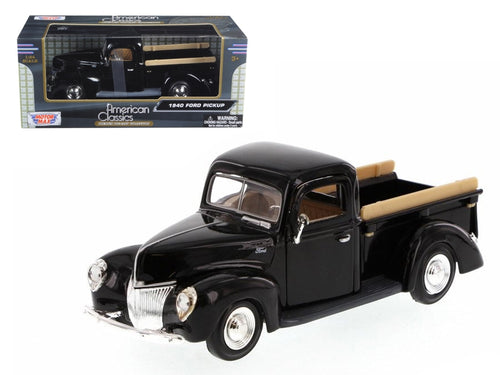 Load image into Gallery viewer, 1940 Ford Pickup Truck Black 1/24 Diecast Model Car by Motormax
