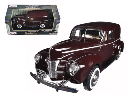 Load image into Gallery viewer, 1940 Ford Sedan Delivery Brown 1/24 Diecast Model Car by Motormax
