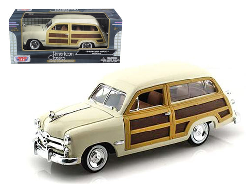 Load image into Gallery viewer, 1949 Ford Woody Wagon Beige 1/24 Diecast Model Car by Motormax
