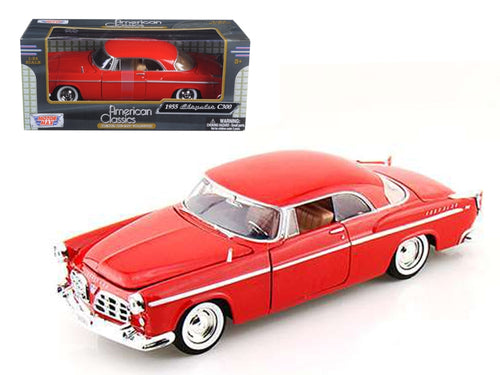 Load image into Gallery viewer, 1955 Chrysler C300 Red 1/24 Diecast Model Car by Motormax
