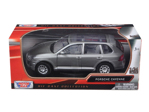 Load image into Gallery viewer, 2008 Porsche Cayenne Gray Metallic 1/24 Diecast Model Car by Motormax
