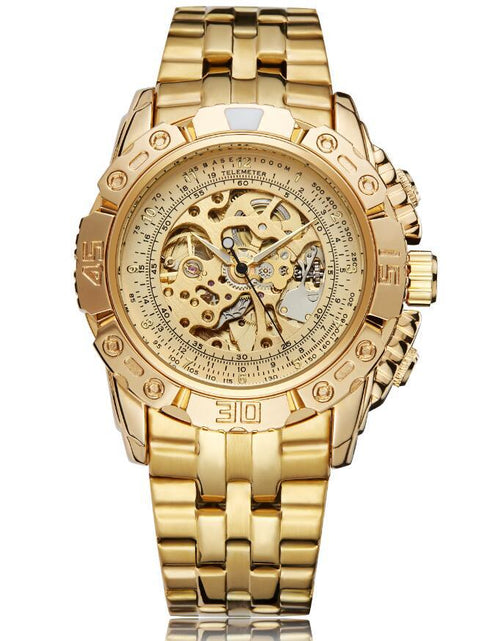 Load image into Gallery viewer, Men&#39;s Luxury Automatic Mechanical Watch All-steel Hollow Watch
