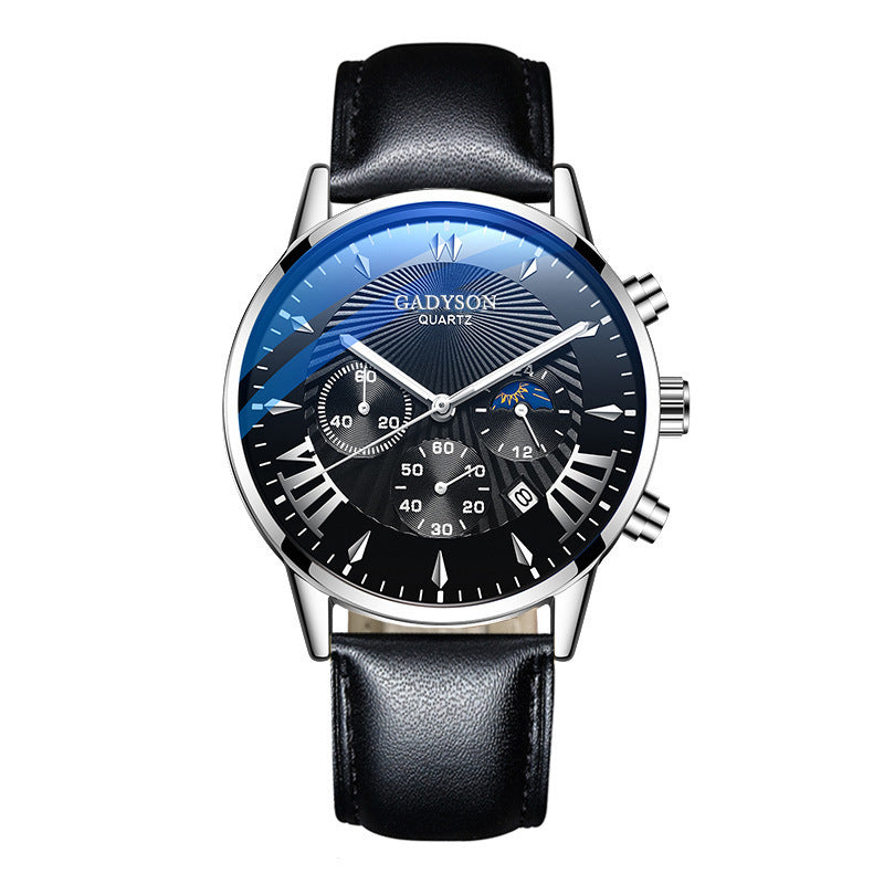 Color: 10style - Men's Alloy Mesh Strap Watch With Activity Buckle