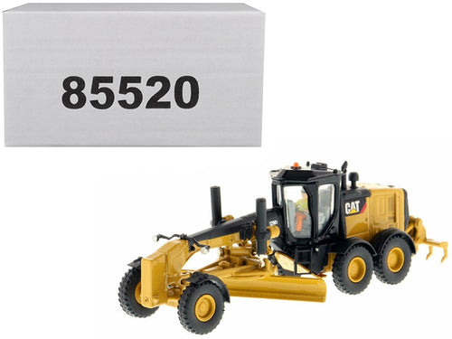 Load image into Gallery viewer, CAT Caterpillar 12M3 Motor Grader with Operator &quot;High Line&quot; Series 1/87 (HO) Scale Diecast Model by Diecast Masters

