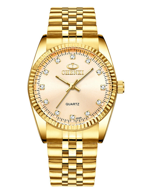 Load image into Gallery viewer, Color: White, style: Men - Golden couple watch men
