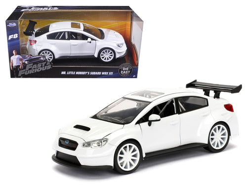 Load image into Gallery viewer, Mr. Little Nobody&#39;s Subaru WRX STI White &quot;Fast &amp; Furious F8: The Fate of the Furious&quot; Movie 1/24 Diecast Model Car  by Jada
